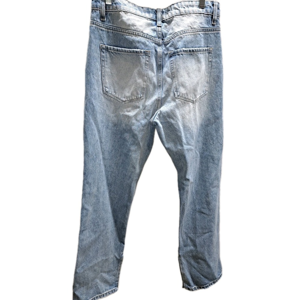 Vervet Straight Split Hem Blue Jeans Womens Size 29 Distressed 100% Cotton - Picture 5 of 8